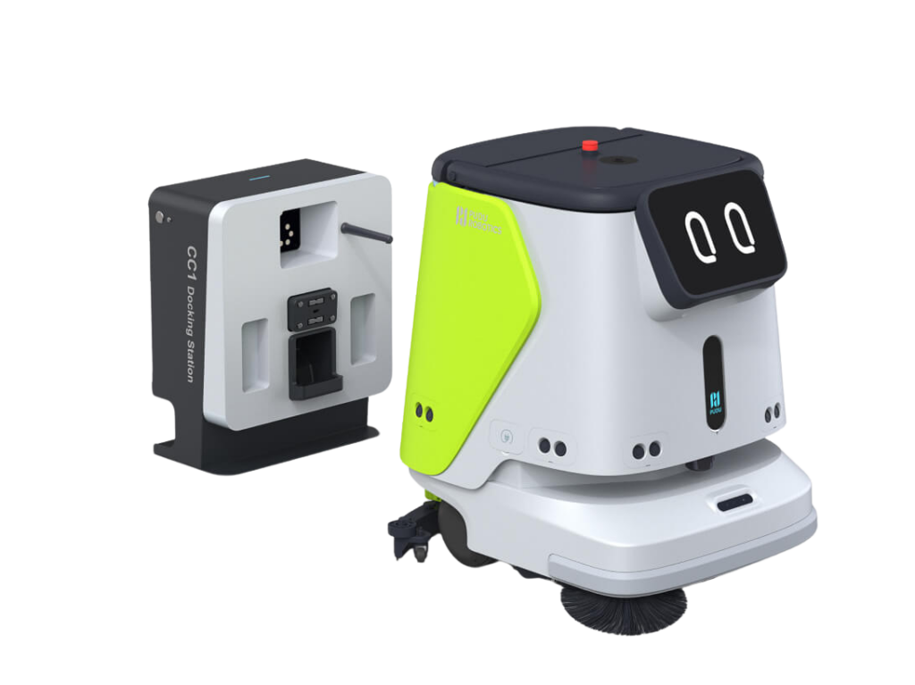 PuduCC1 y su estación de carga de la batería