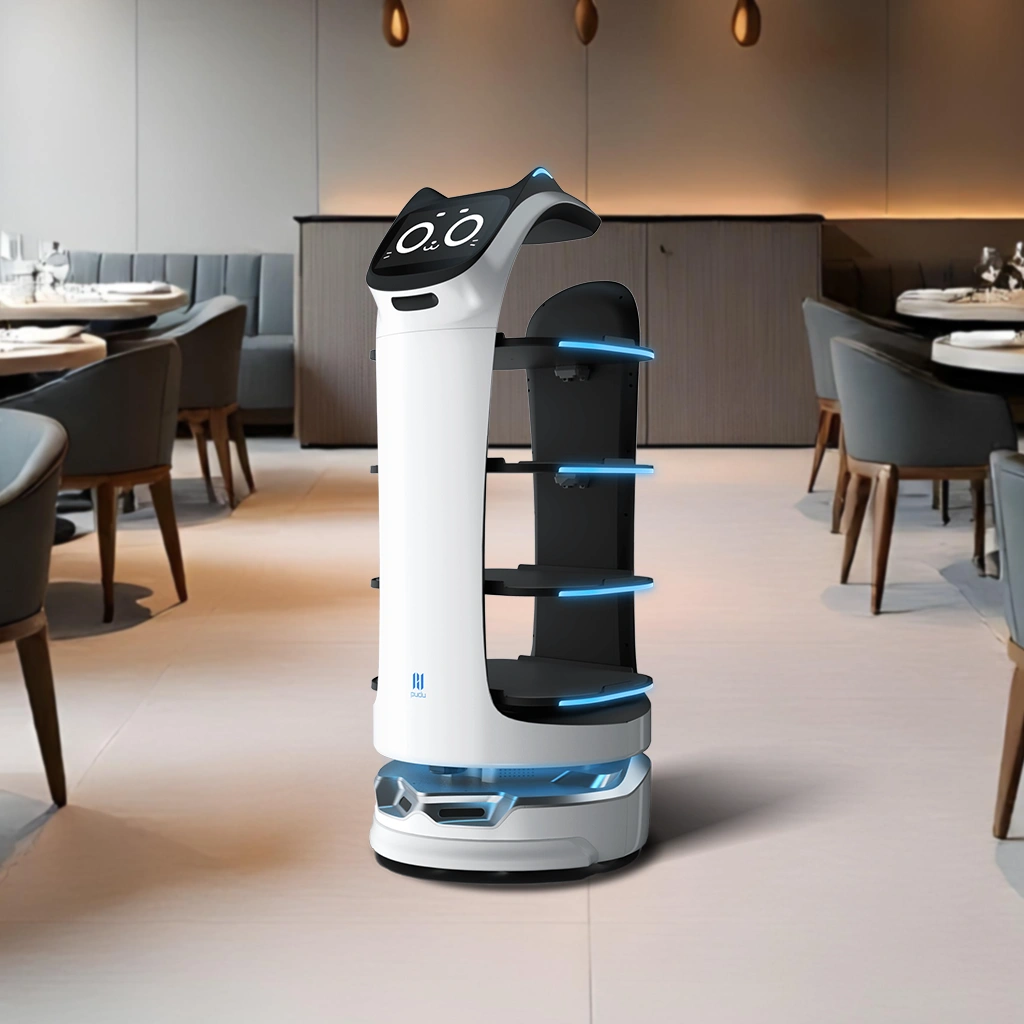 Bellabot en un restaurante para atender una cena de empresa