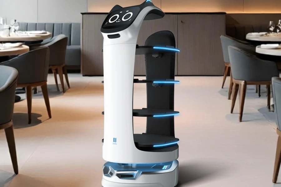 Bellabot en un restaurante para atender una cena de empresa