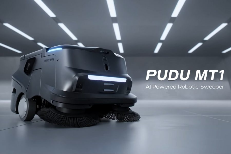 PUDU MT1 robot limpieza industrial
