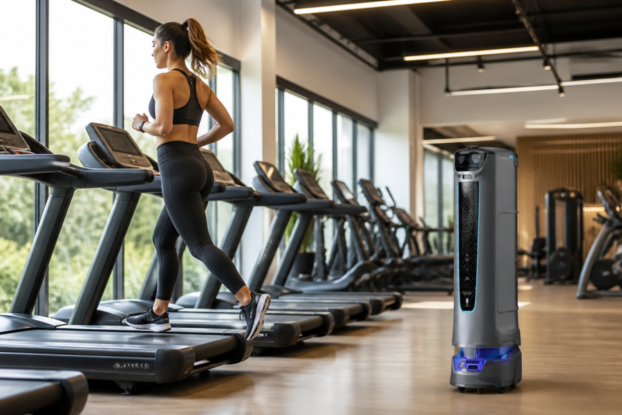 robot para gimnasio mejorando la atención y la orientación de los usuarios